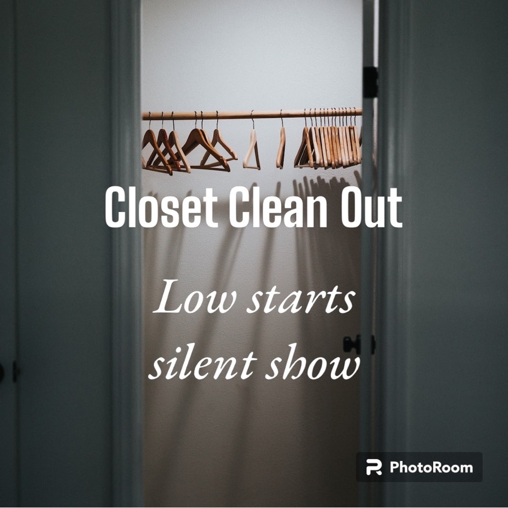Closet clean out low starts silent show